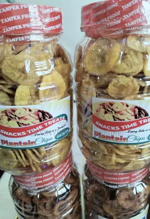Unripe Plantain Chips Jar