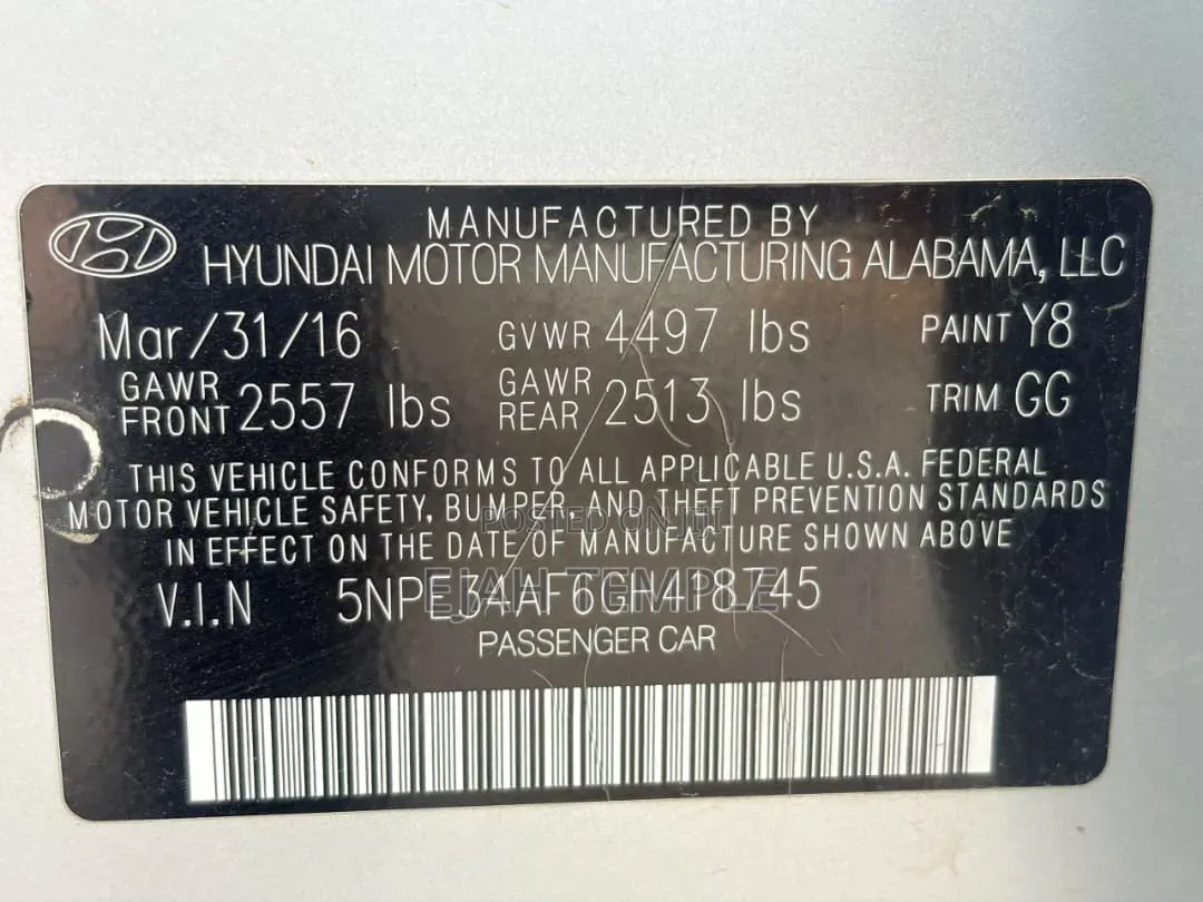 Hyundai Sonata 2016 Silver