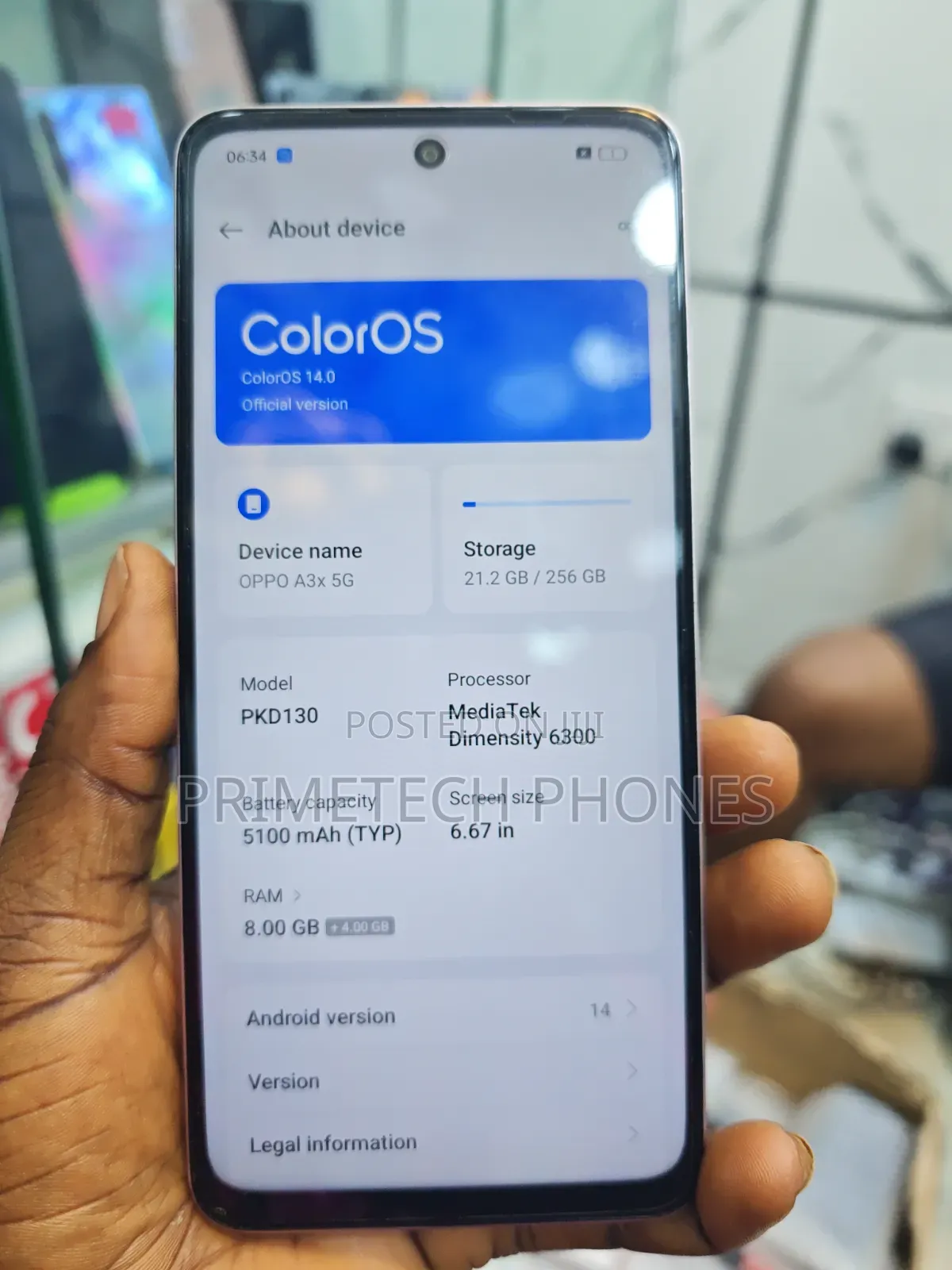 Oppo A3x 128 GB Pink