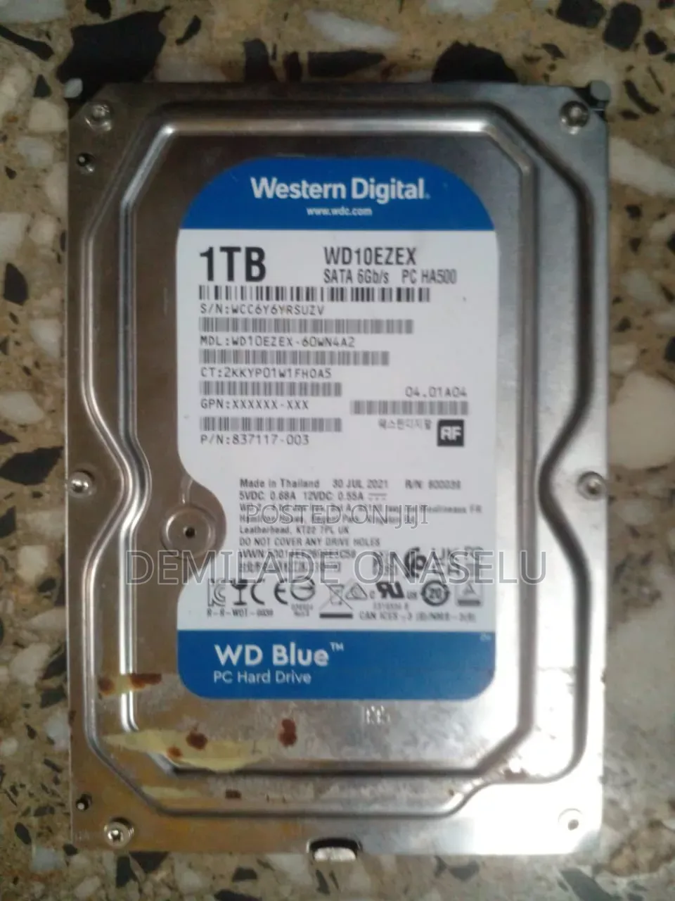 New 1TB Internal Hard Disk + Free Windows 7 CD (Open Box)