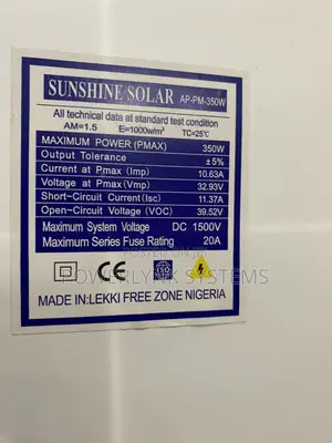 Sunshine 350Watts Solar Panel