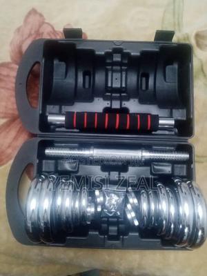 30KG Case Dumbbells Set With Connecting Barbell Rod