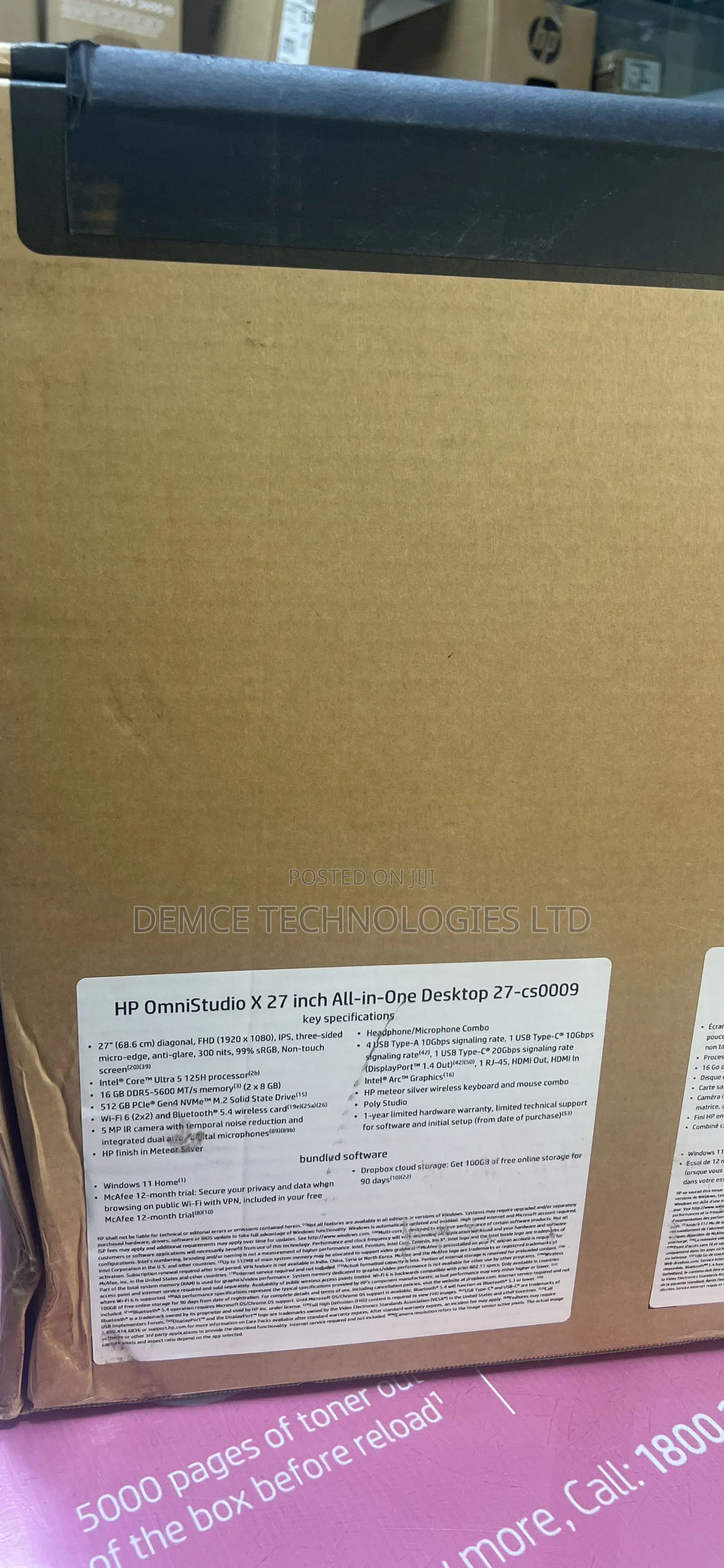 New Desktop Computer HP 16GB Intel Core Ultra 5 SSD 512GB