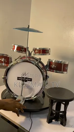 Kids Drum Set With Stool