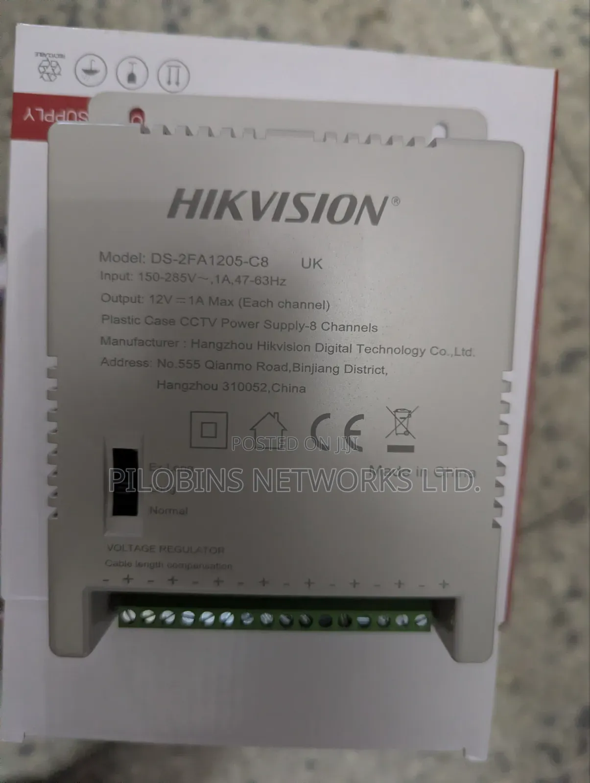 8 Channels Hikvision Power Supply DS-2FA1205-c8