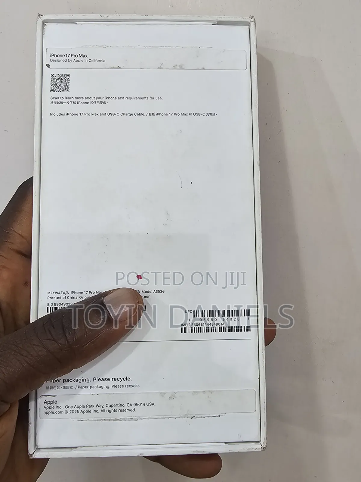 Apple iPhone 17 Pro Max 1 TB Orange