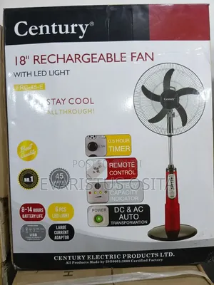 Century 18inches Rechargeable Fan