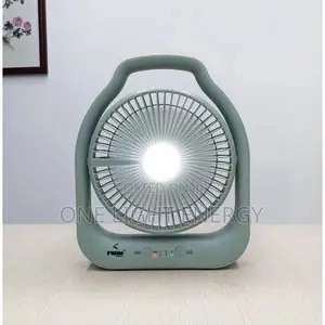 Energy Rechargeable Desktop Fan 8" With LED Light