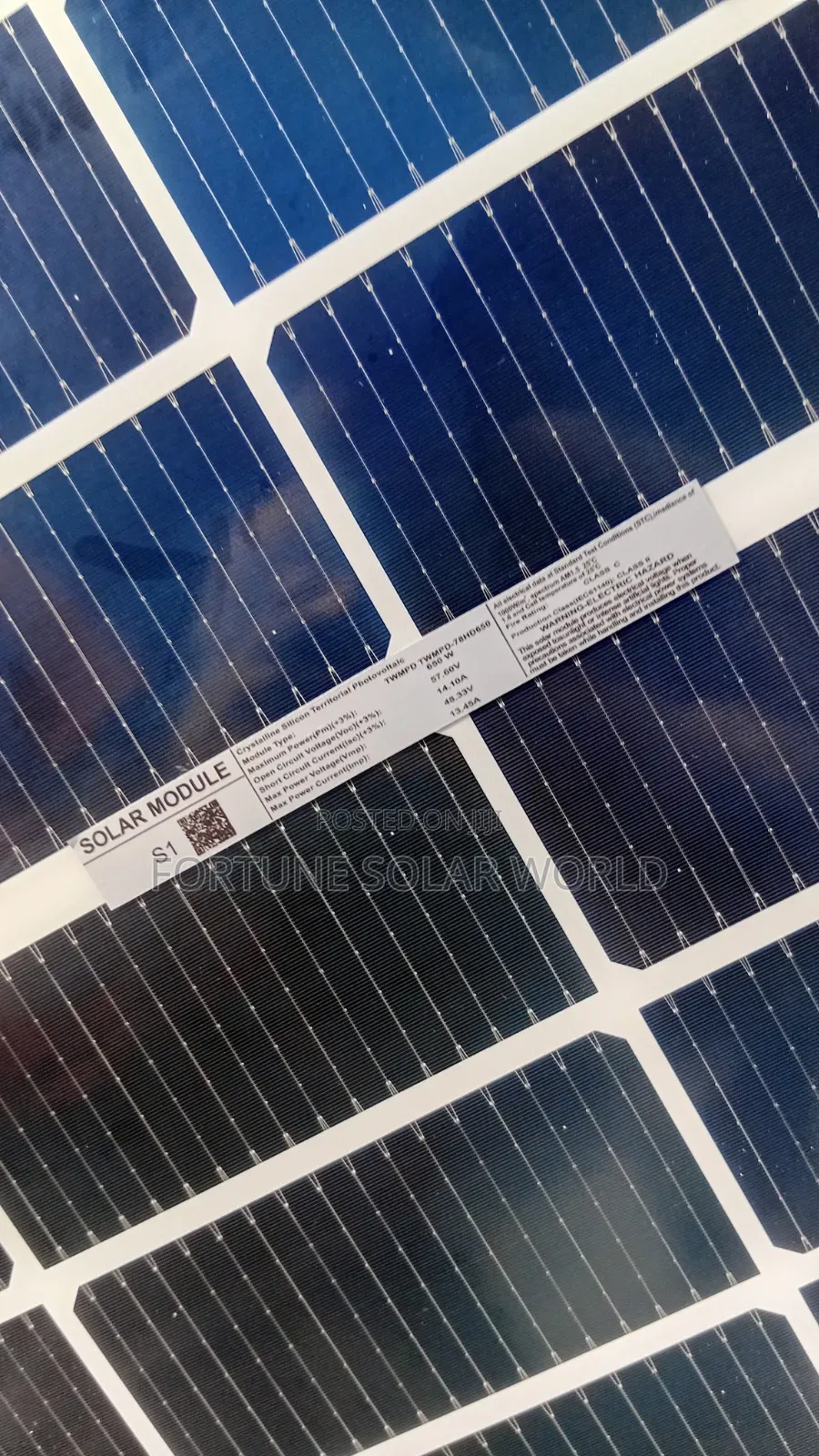 650watts Solar Module Bafichia Panel