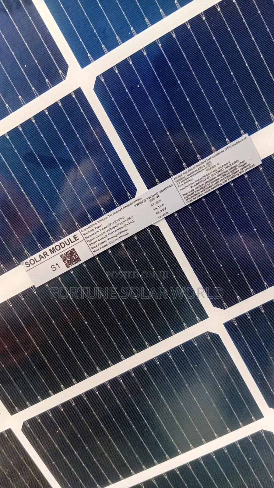 650watts Solar Module Bafichia Panel