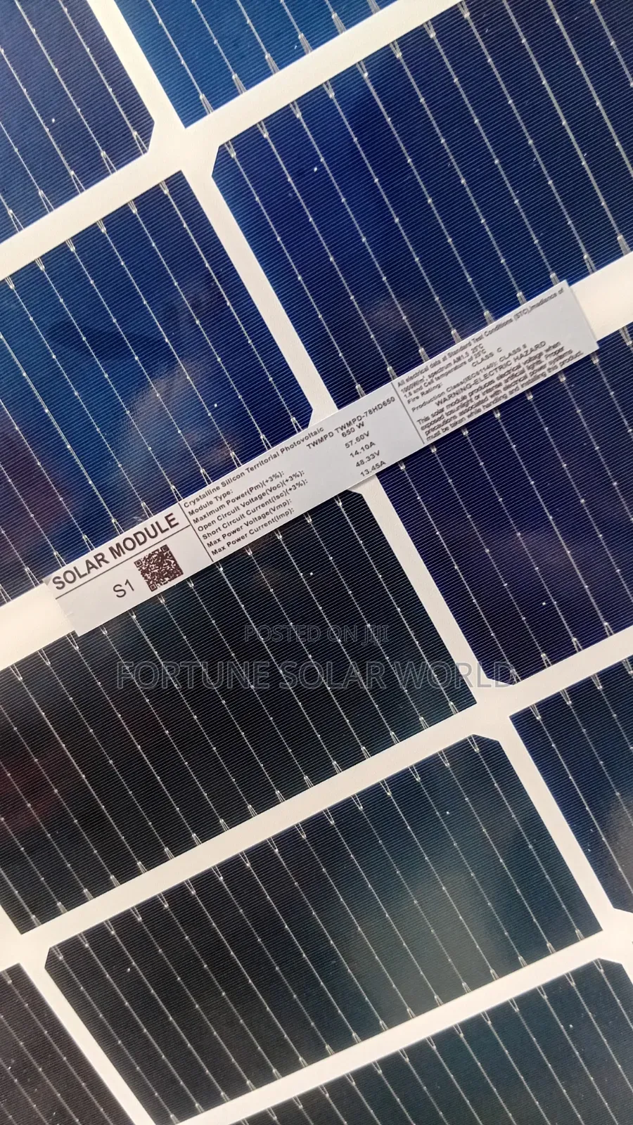 650watts Solar Module Bafichia Panel