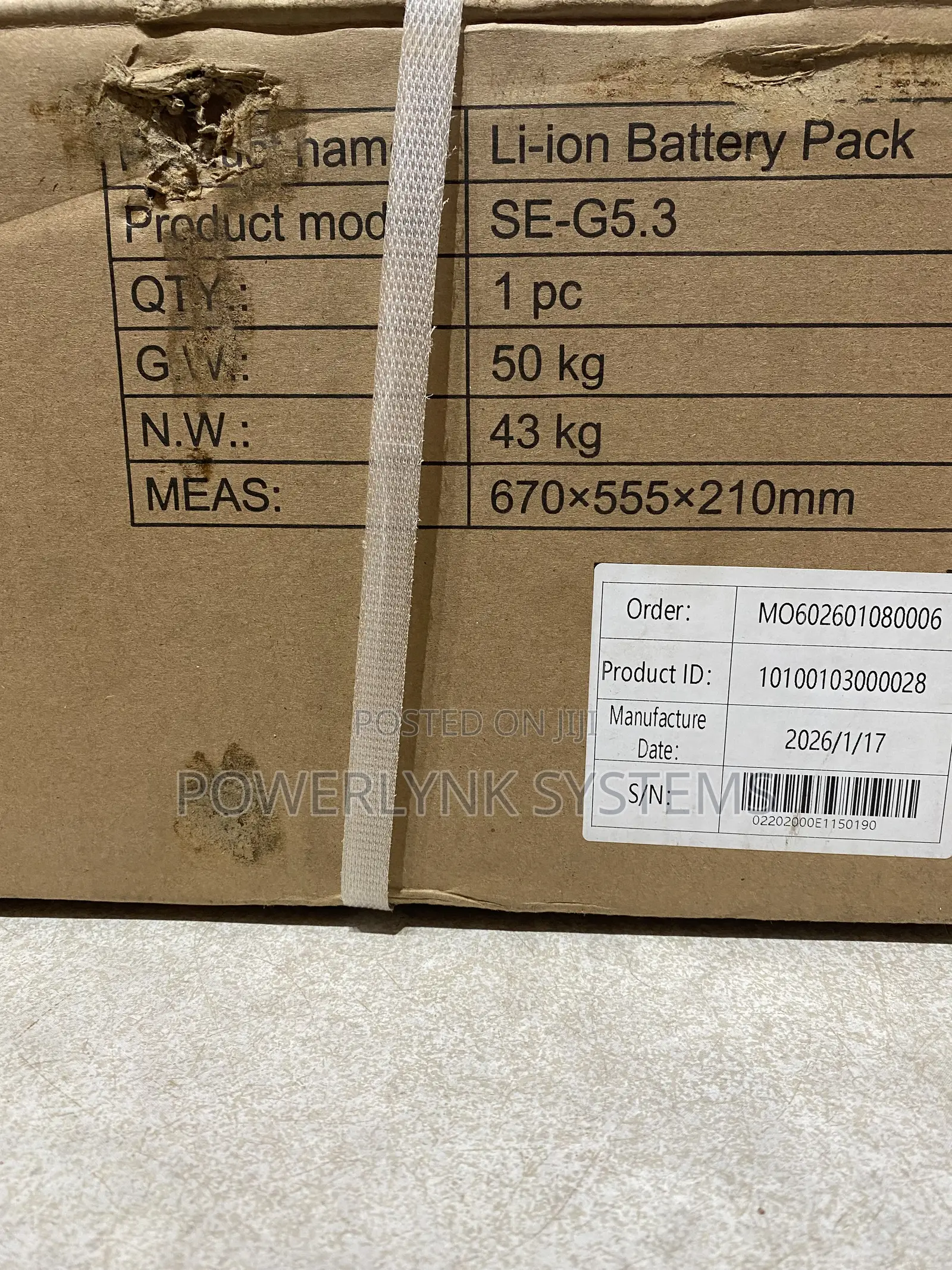 Deye 5KW Lithium Battery