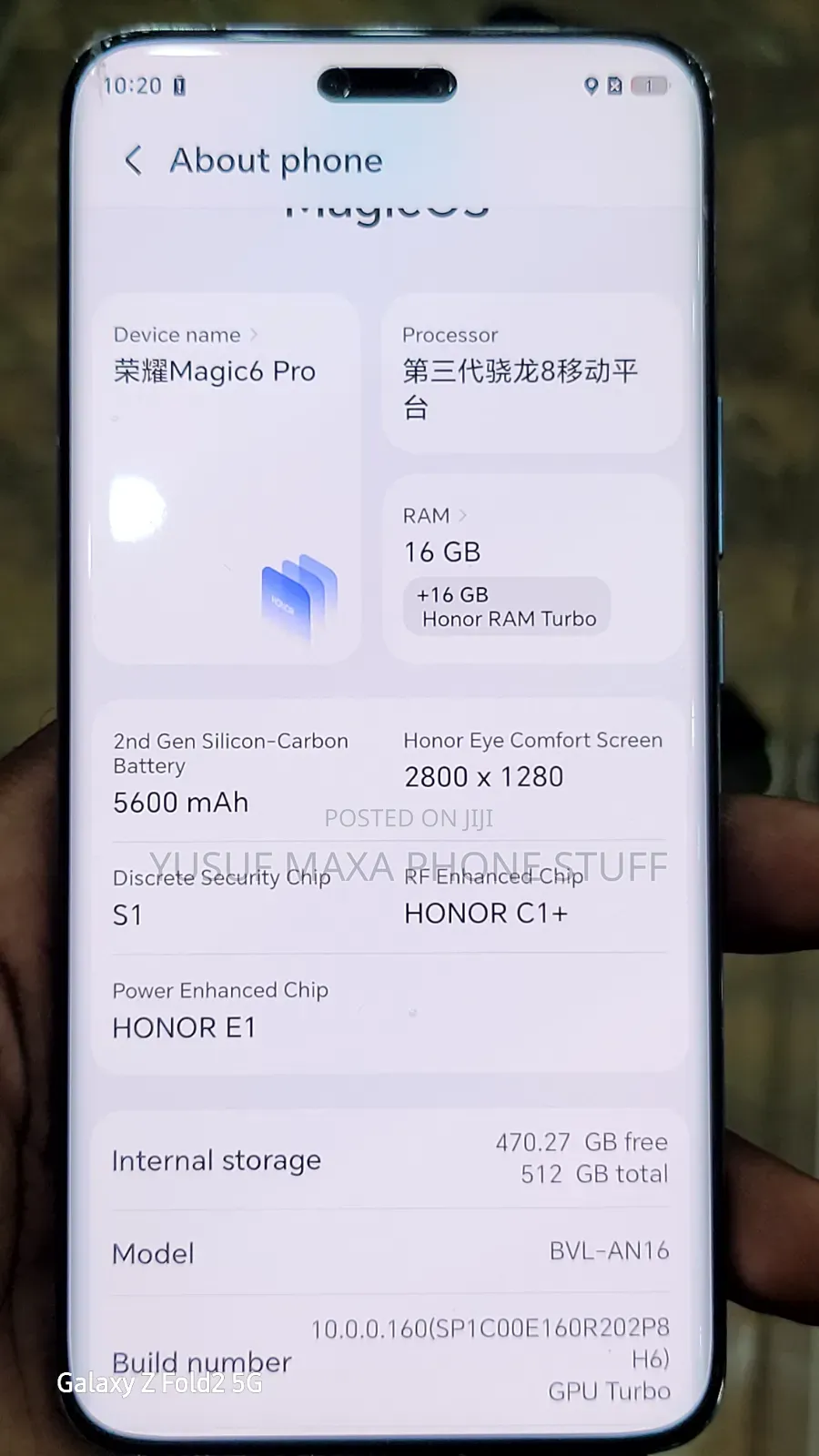 New Honor Magic6 Pro 512 GB Silver