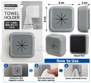 Magnetic Push-in Towel Holder for Kitchen Bathroom Pliances