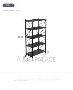 5 Layer Kitchen -Living Room Installation Floor Standing Storage/Rack