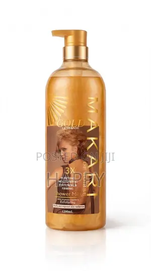 Makari Gold Ultimate Shower Milk 1200ml Original-3x