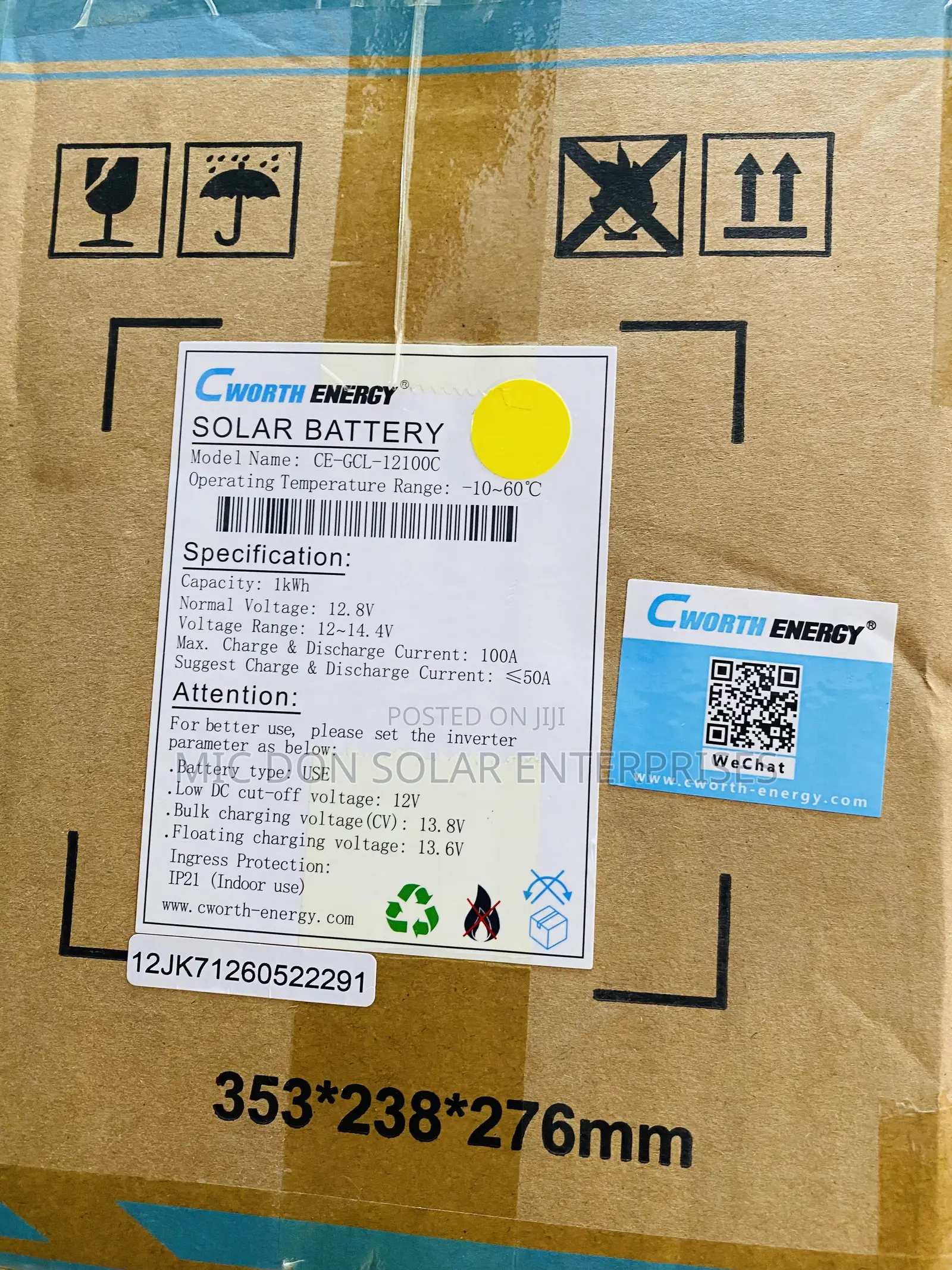 Cworth 1kwh Lithium Battery