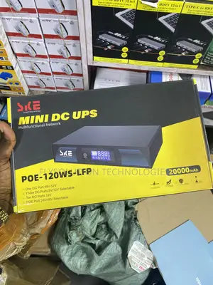 20,000mah SKE Smart Key Energy POE-120WS-LFP Mini DC UPS