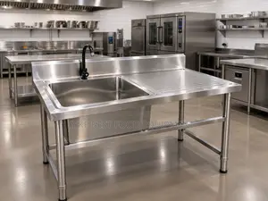 Single Bowl Stainless Steel Sink With Side