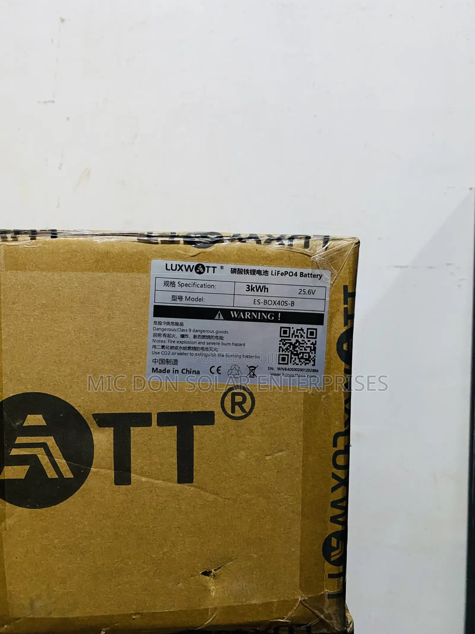 Luxwatt 3kwh Lithium Battery