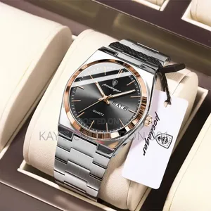 Poedagar Wrist Watch Flat Round Face