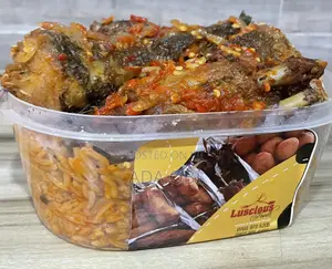 Basmati Jollof Rice With Peppered Fish and Turkey