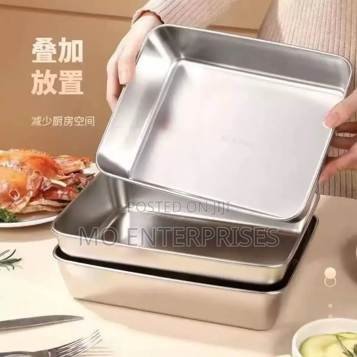 3 in 1 Stainless Plate Set