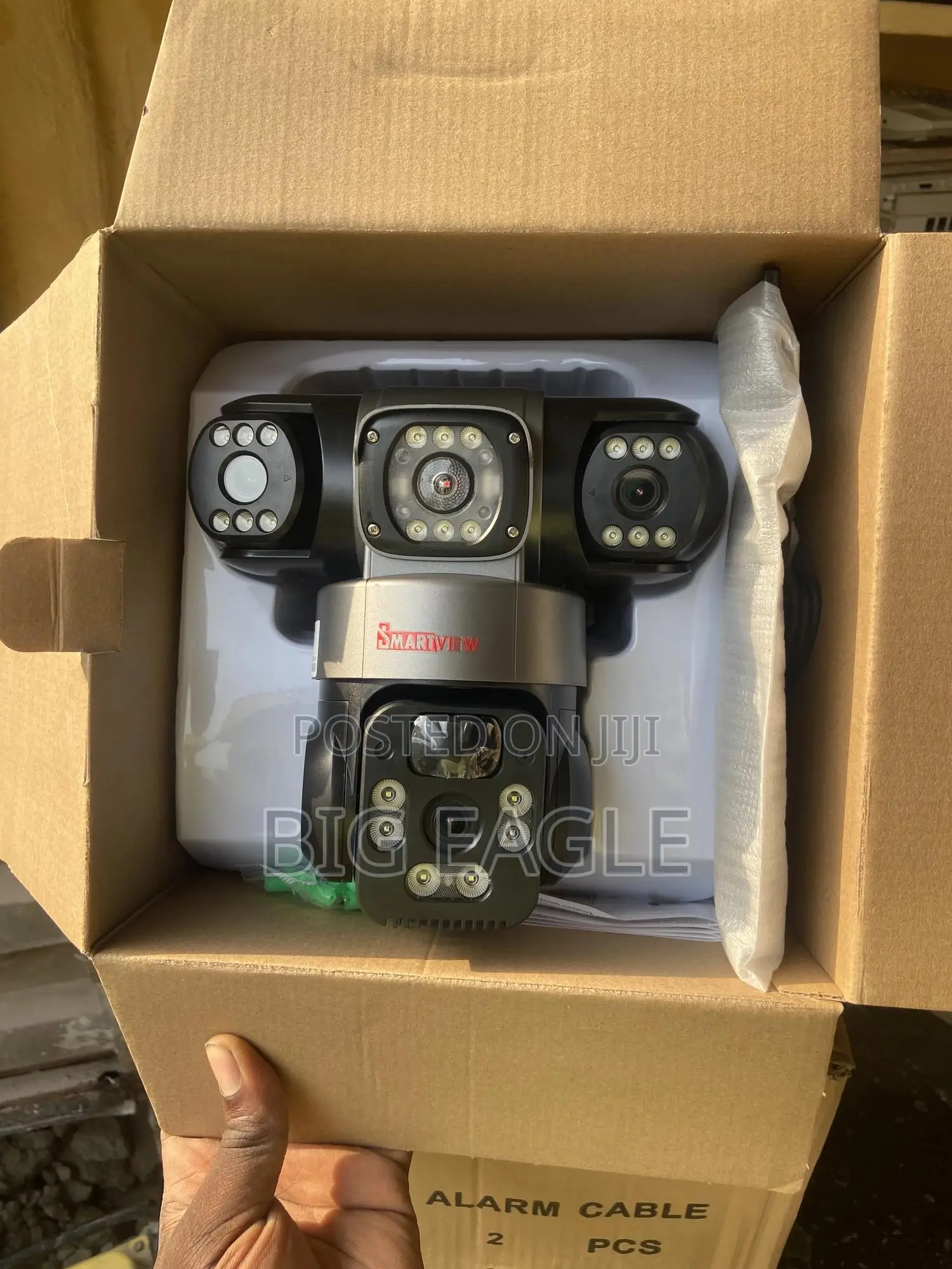 V380 Pro Solar Powered 4g Three Lens High Voltage Security CCTV