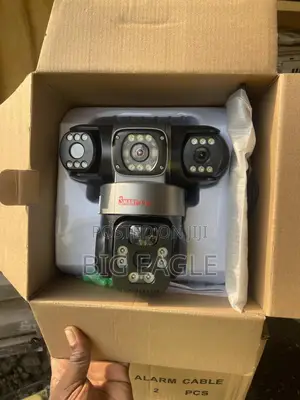 V380 Pro Solar Powered 4g Three Lens High Voltage Security CCTV