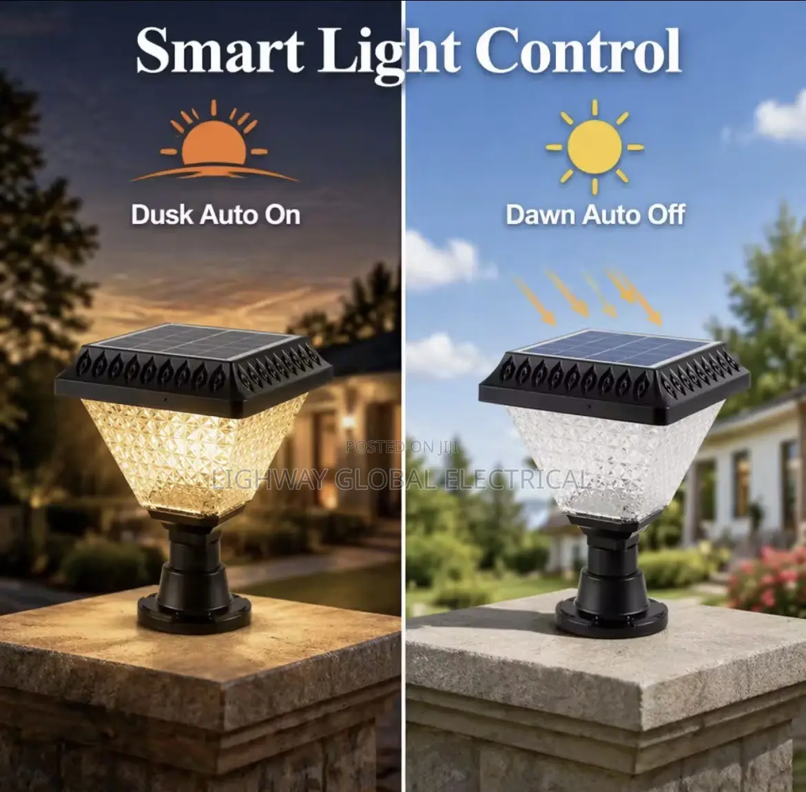 Outdoor Pillar Solar Light