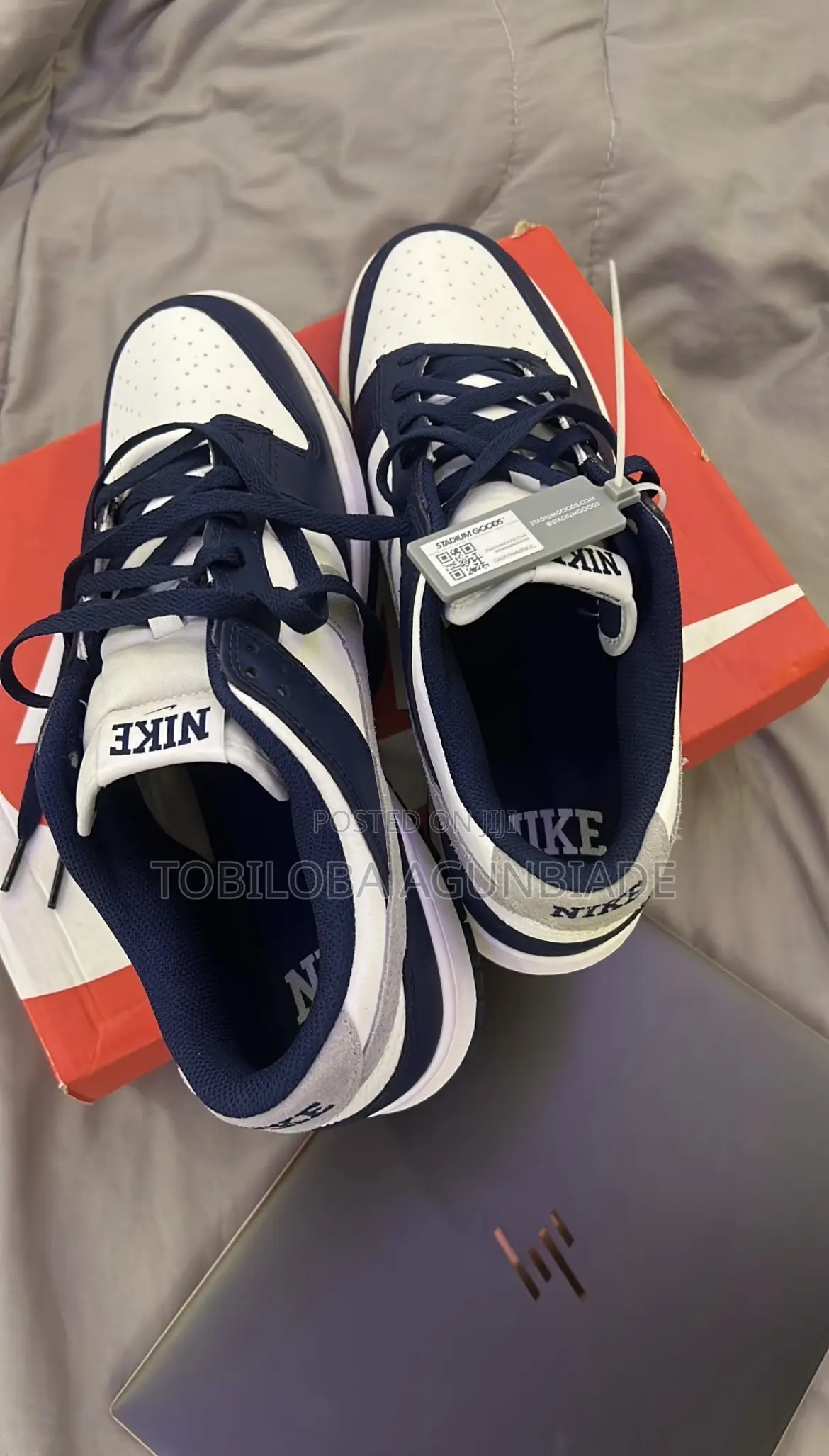 Nike Dunk Low Midnight Navy / Light Smoke Grey / Summit White