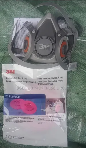 3M 6200 Half Face Mask With Pink Cartilag