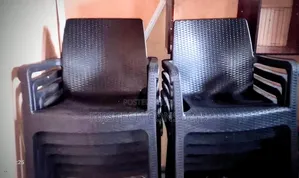 Premium Plastic Rattan Armchairs
