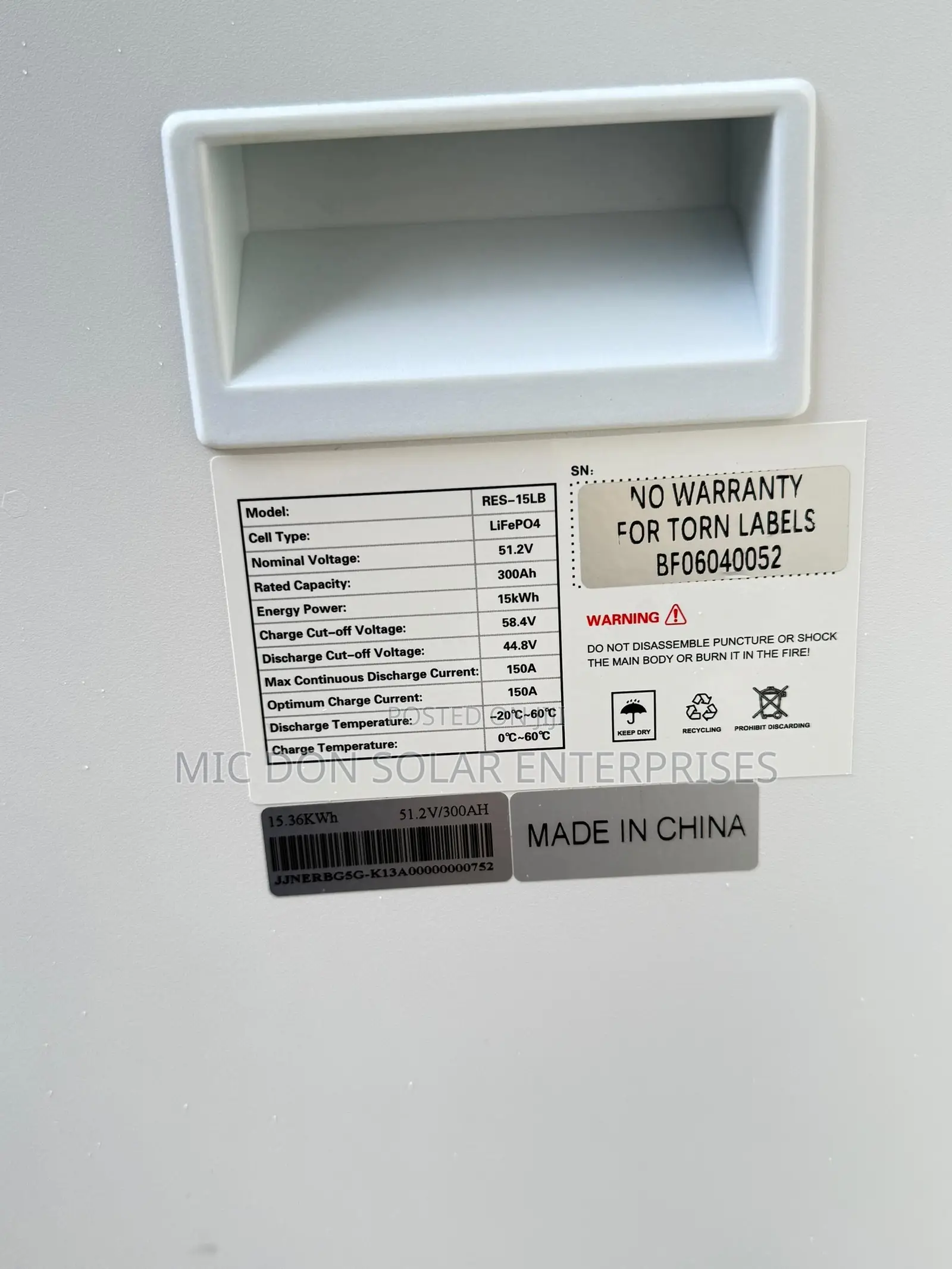 Hyper Power 15kwh Lithium Battery