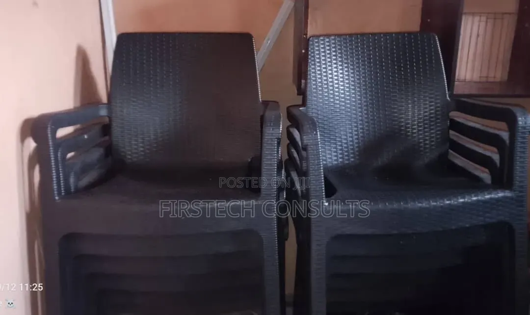 Premium Plastic Rattan Armchairs