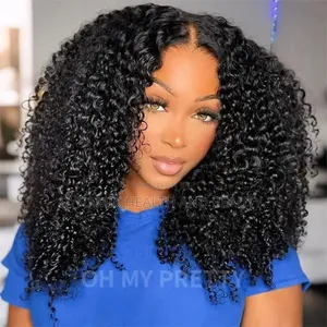 Ready to Wear 14inches Pixie Curly Human Hair Wig for Beautiful Ladies