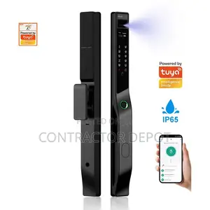 Tuya Waterproof Electric 3D Face Fingerprint Slim Door Lock