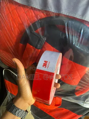 Red and White Reflective Sticker