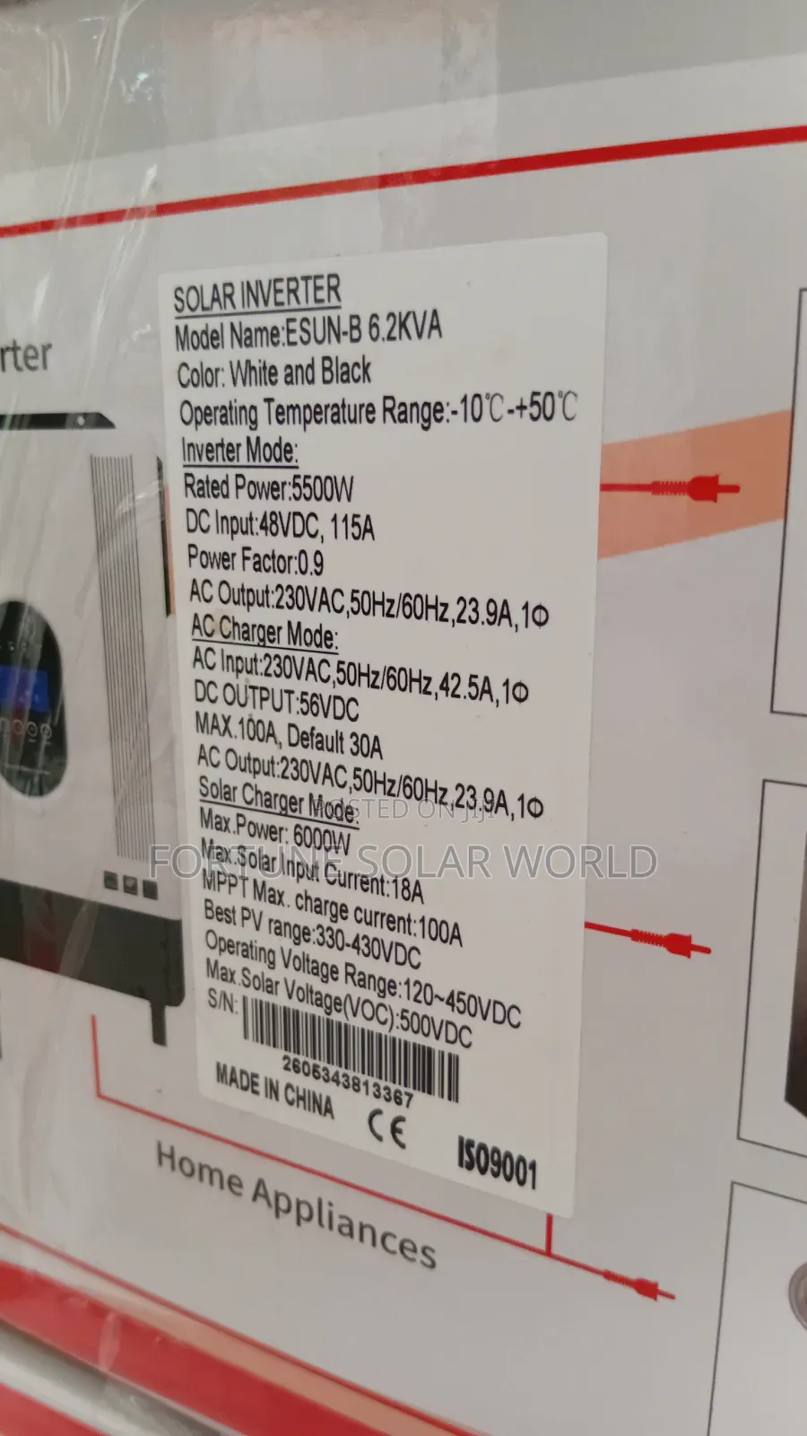 6.2kva 48v Sako Hybrid Solar Inverter