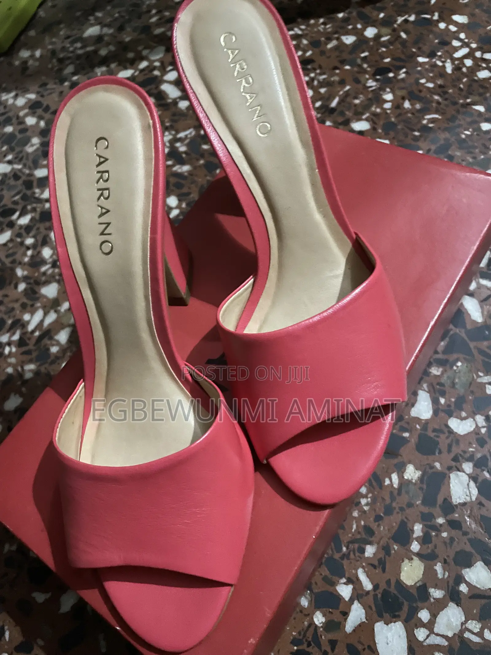 Pink Spool Heel Shoe