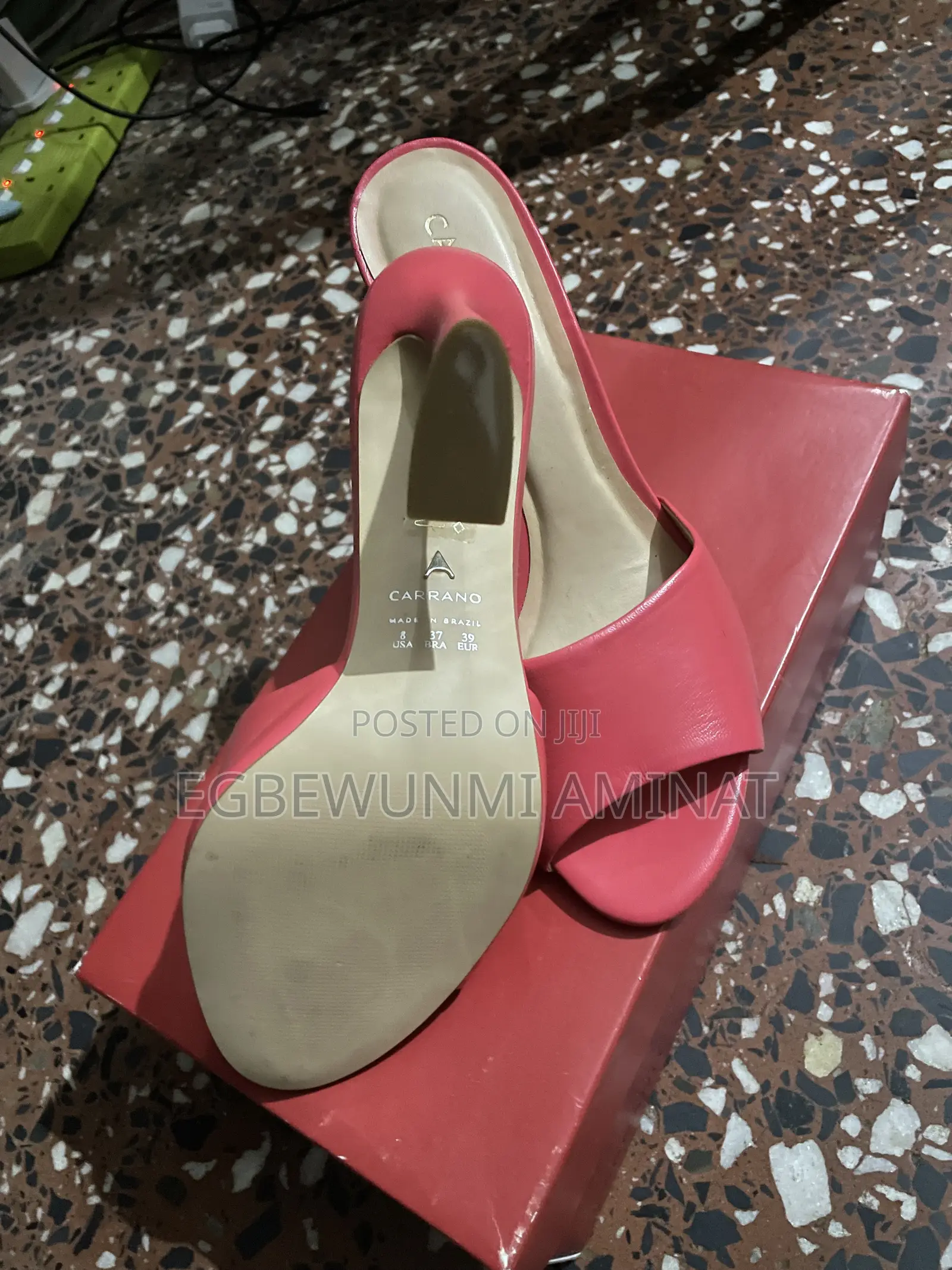Pink Spool Heel Shoe