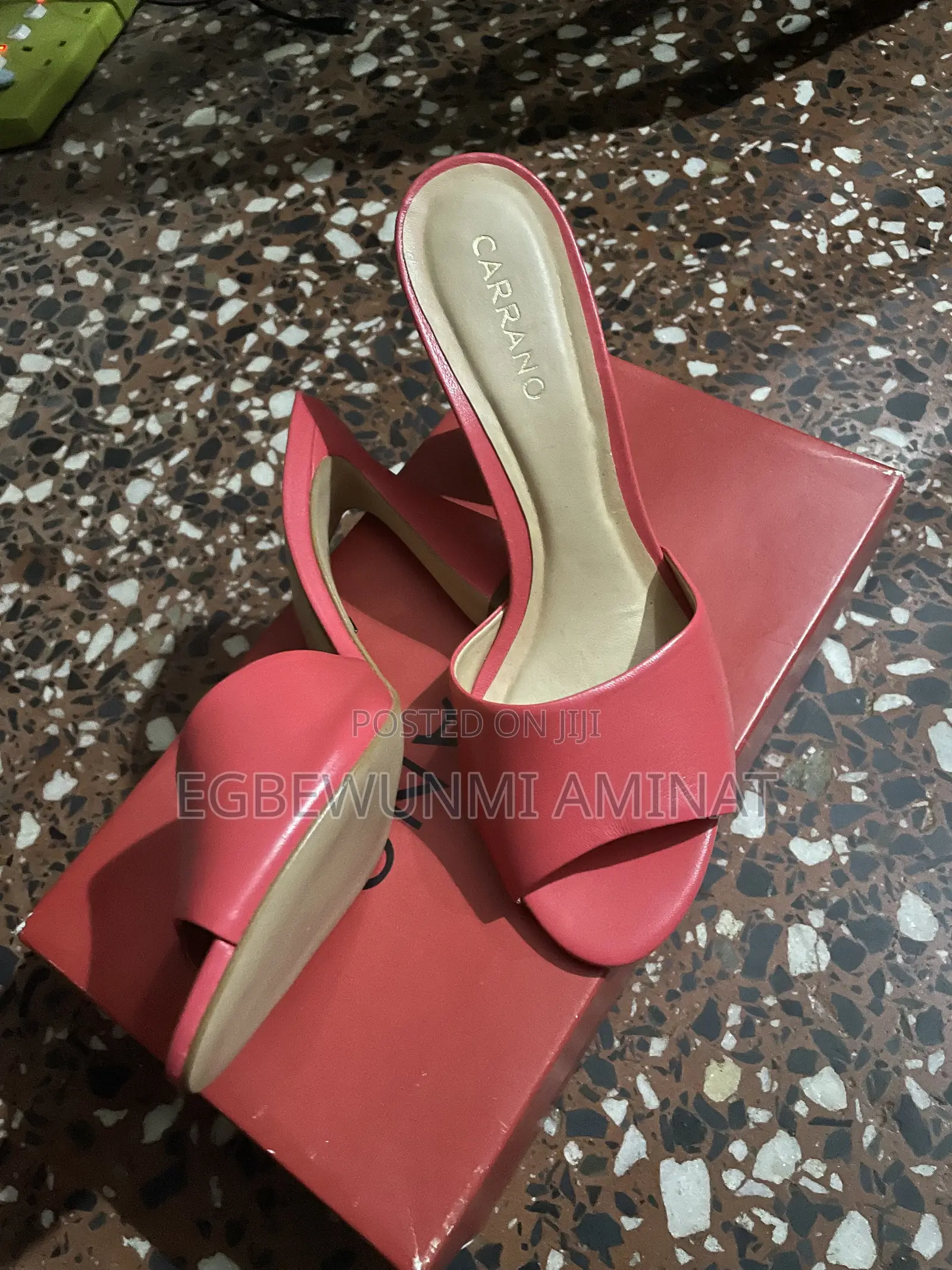 Pink Spool Heel Shoe