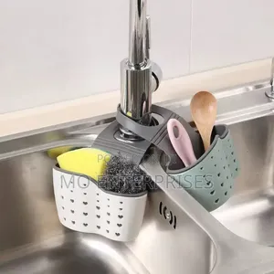 Adjustable Kitchen Dishwashing Sponge Storage Rack.