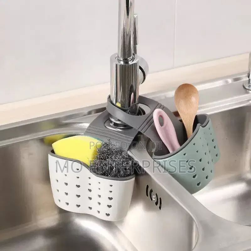 Adjustable Kitchen Dishwashing Sponge Storage Rack.