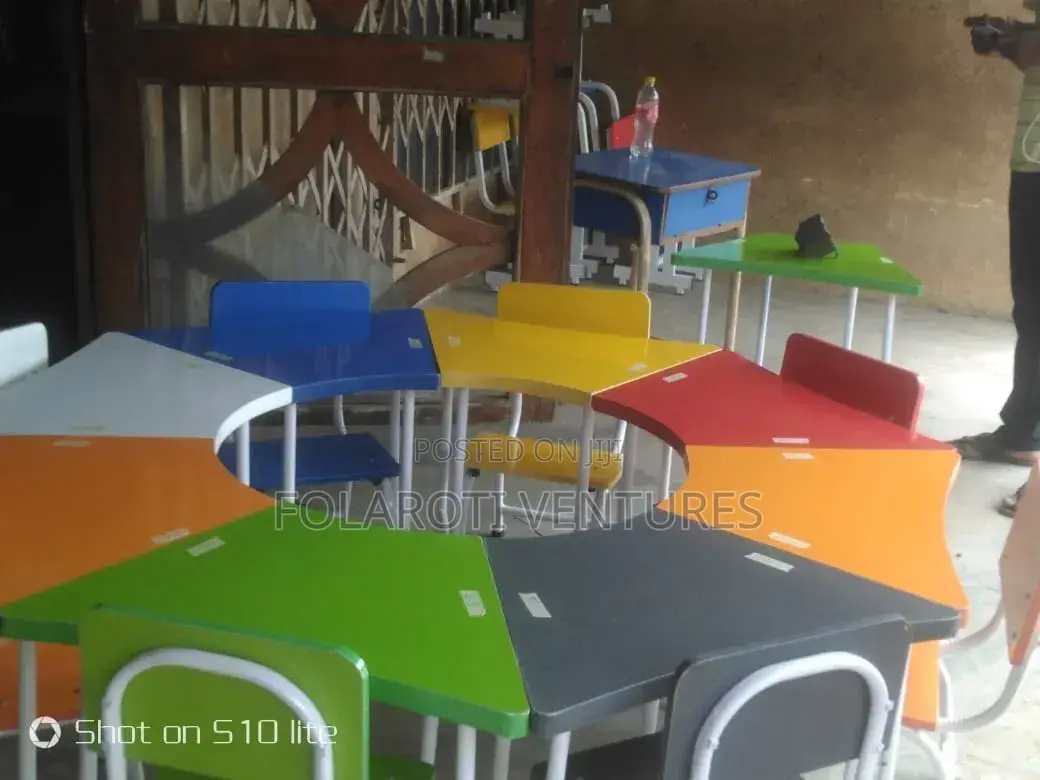 Hexagonal Seat and Table