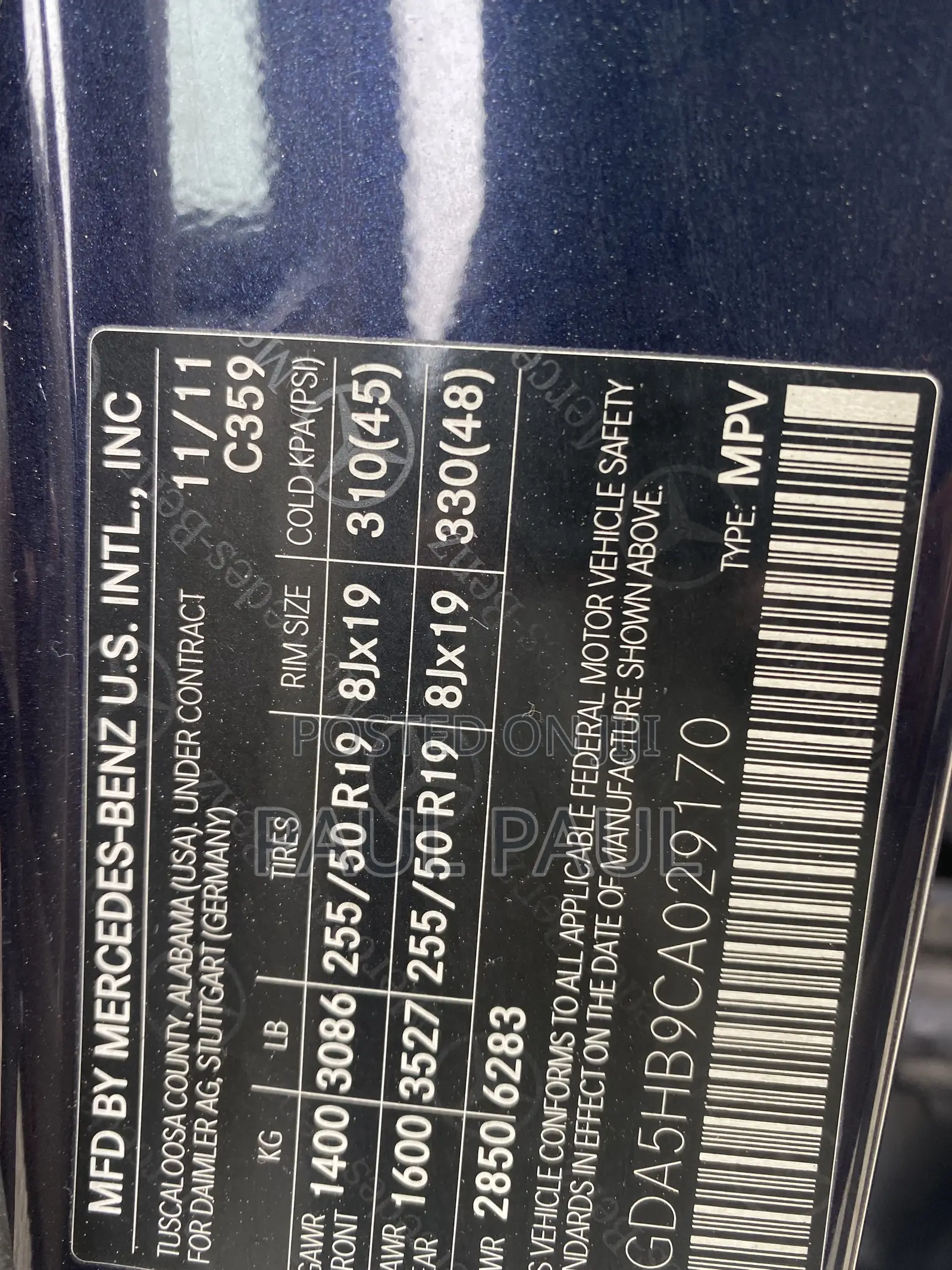 Mercedes-Benz M Class ML 350 4Matic 2012 Blue