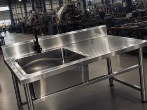 Single Bowl Stainless Steel Sink With Side