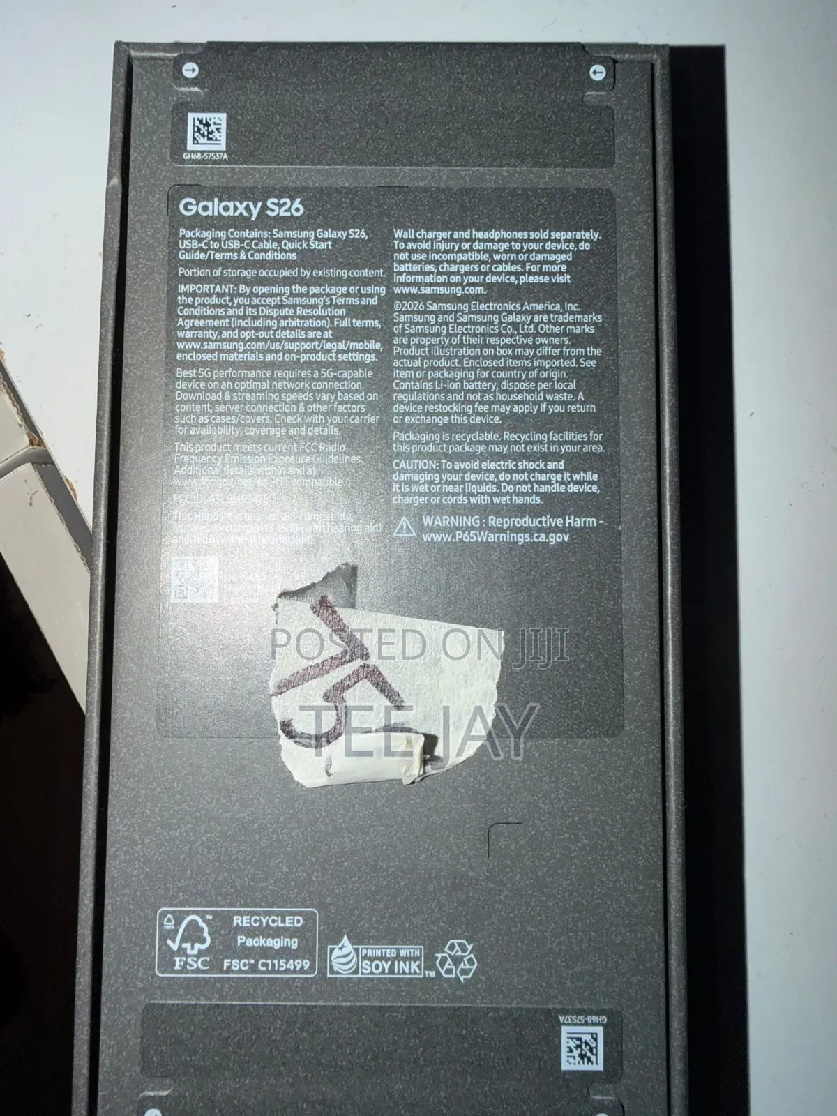 New Samsung Galaxy s26 256 GB