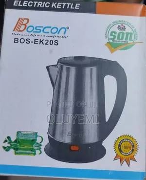 Boscon 2L Stainless Steel Electric Kettle (BOS-EK20S) - Brand New