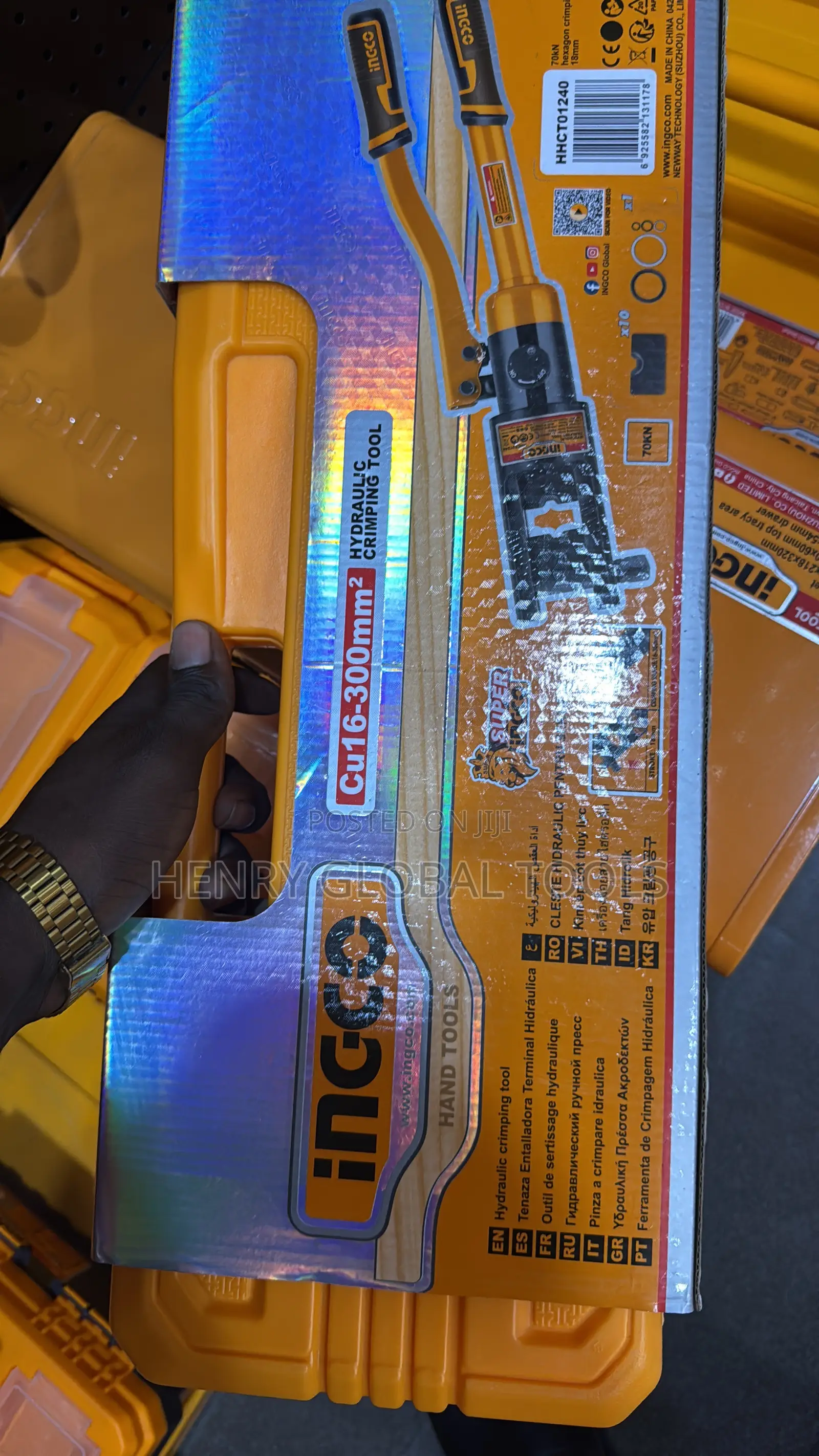 INGCO Hydraulic Crimping Tool 16–300mm2